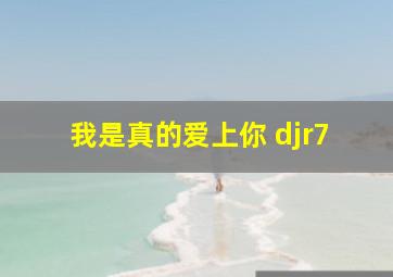 我是真的爱上你 djr7